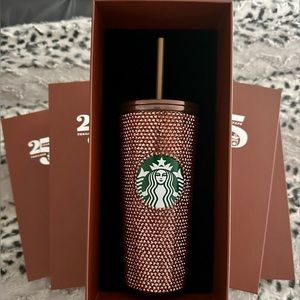 Starbucks Limited Edition Thailand 25th Anniversary Copper Rhinestone
